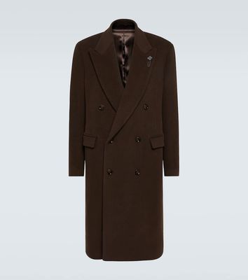 Lardini Double-breasted wool-blend coat