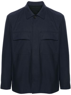 Lardini Eqansel wool shirt jacket - Blue