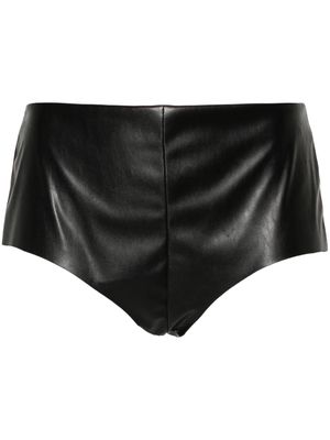 Lardini faux-leather mini shorts - Black