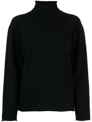 Lardini fine-knit high-neck jumper - Black