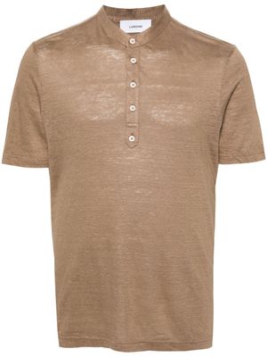 Lardini fine-knit slub T-shirt - Neutrals