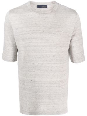 Lardini fine-knit T-shirt - Grey
