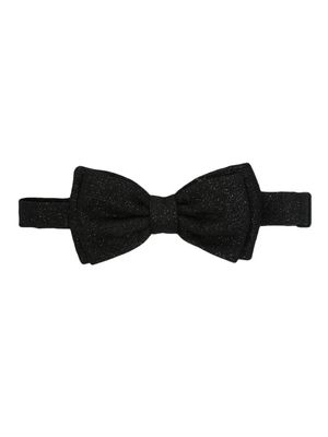 Lardini glitter-detailing bow tie - Black