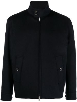 Lardini high-neck wool jacket - Blue