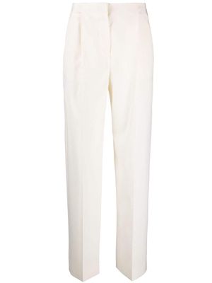 Lardini high-waisted tailored trousers - White