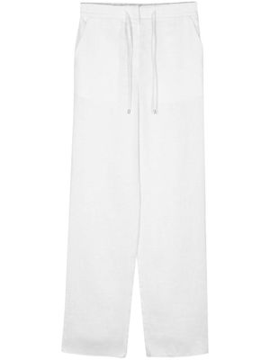 Lardini linen-blend straight trousers - Neutrals