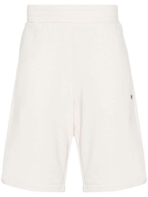 Lardini logo-embroidered cotton shorts - Neutrals