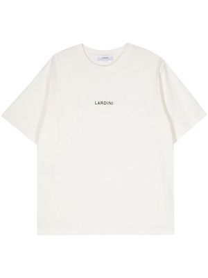 Lardini logo-print cotton T-shirt - White