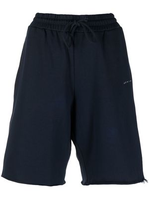 Lardini logo-print track shorts - Blue