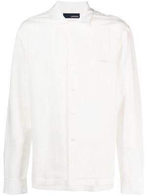 Lardini long-sleeve plain shirt - White
