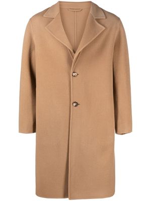 Lardini long-sleeved single-breasted coat - Neutrals