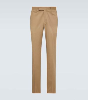 Lardini Mid-rise cotton chinos