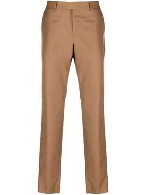 Lardini mid-rise tailored trousers - Brown