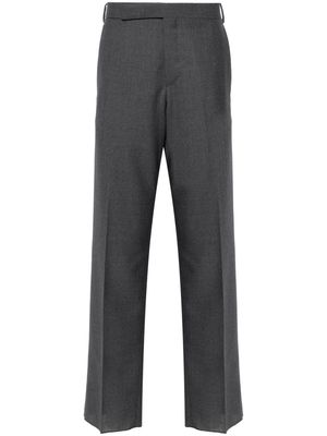 Lardini mid-rise tailored wool trousers - Grey