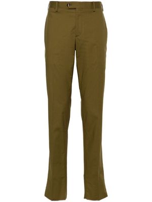 Lardini mid-rise tapered chinos - Green