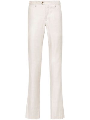 Lardini mid-rise tapered-leg trousers - Neutrals