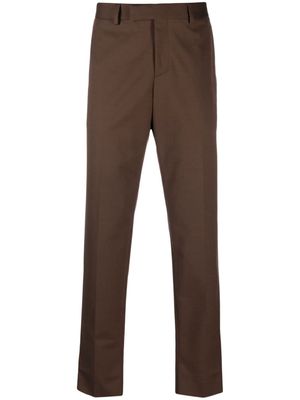 Lardini mid-rise tapered trousers - Brown