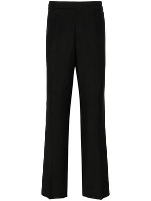 Lardini monogram-jacquard tailored trousers - Black