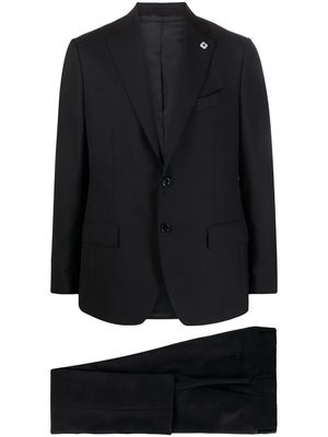 Lardini notched-lapels wool suit - Blue