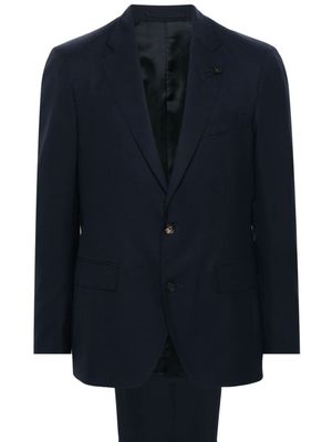 Lardini notched single-breasted suit - Blue