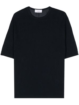 Lardini open-knit T-shirt - Blue