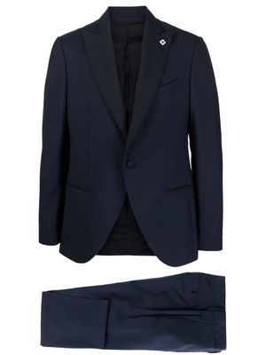 Lardini peak-lapels single-breasted suit - Blue