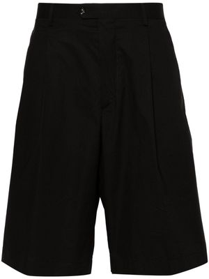 Lardini pleat-detail tailored shorts - Black