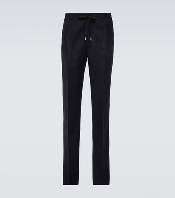 Lardini Pleated wool and cashmere pants