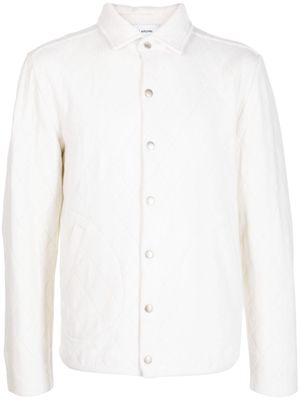 Lardini pointelle-knit buttoned jacket - White