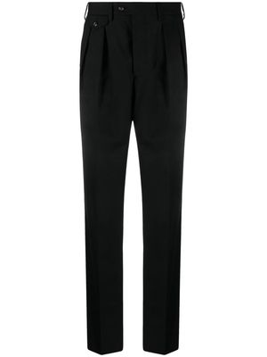 Lardini pressed-crease wool tailored trousers - Black