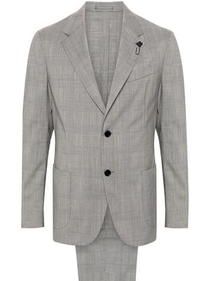 Lardini Prince-of-Wales-check wool suit - Black