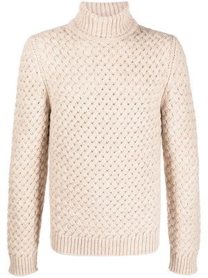 Lardini roll-neck pullover jumper - Neutrals