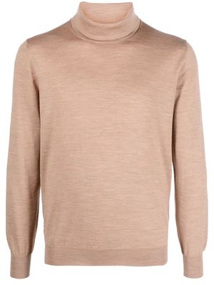 Lardini roll-neck wool jumper - Neutrals