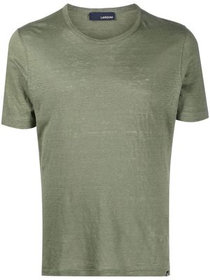 Lardini round-neck short-sleeved T-shirt - Green