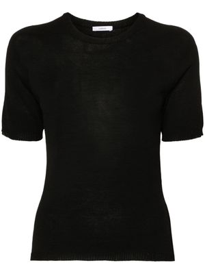 Lardini short-sleeve knitted jumper - Black