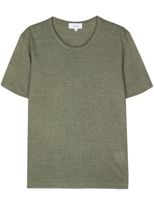 Lardini short-sleeve linen T-shirt - Green