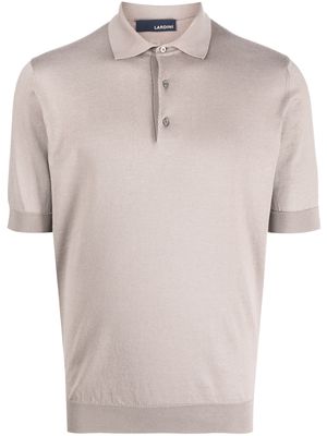 Lardini short-sleeved cotton polo shirt - Brown