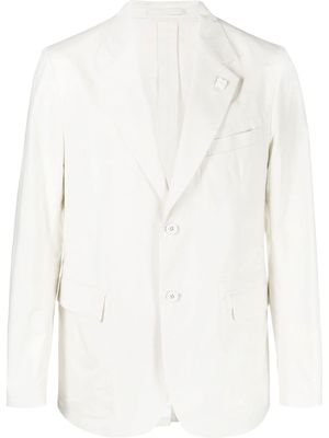 Lardini single-breasted blazer - White