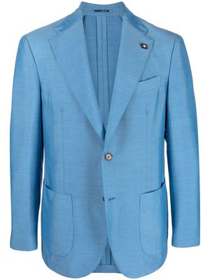 Lardini single-breasted buttoned blazer - Blue