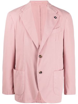 Lardini single-breasted buttoned blazer - Pink