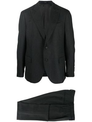 Lardini single-breasted tailored suit - Black