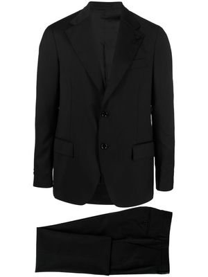 Lardini single-breasted wool suit set - Black