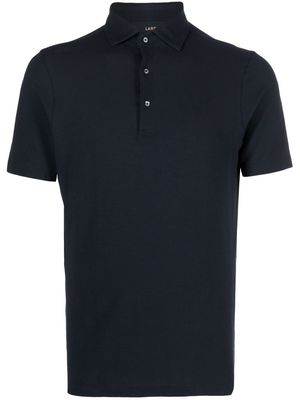 Lardini spread-collar polo shirt - Blue