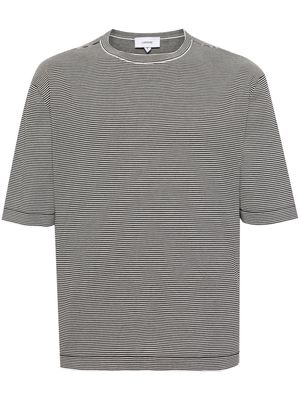 Lardini striped cotton T-shirt - White