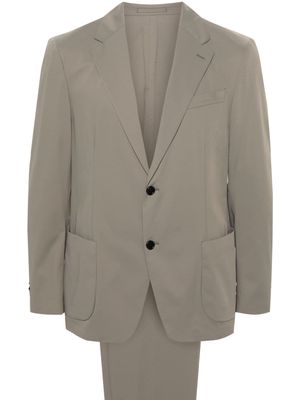 Lardini taffeta single-breasted suit - Grey