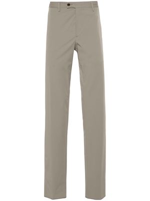 Lardini taffeta straight-leg trousers - Grey