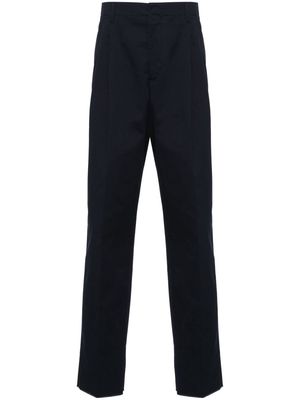 Lardini tapered cotton chino trousers - Blue