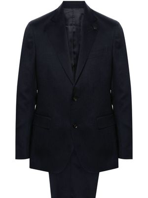 Lardini twill wool-blend suit - Blue