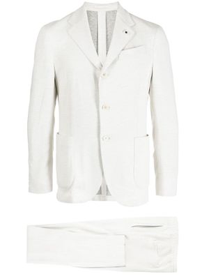 Lardini two-piece single-breasted suit - White