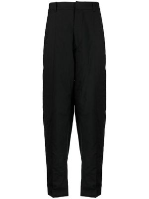 Lardini wool-blend tapered tailored trousers - Black